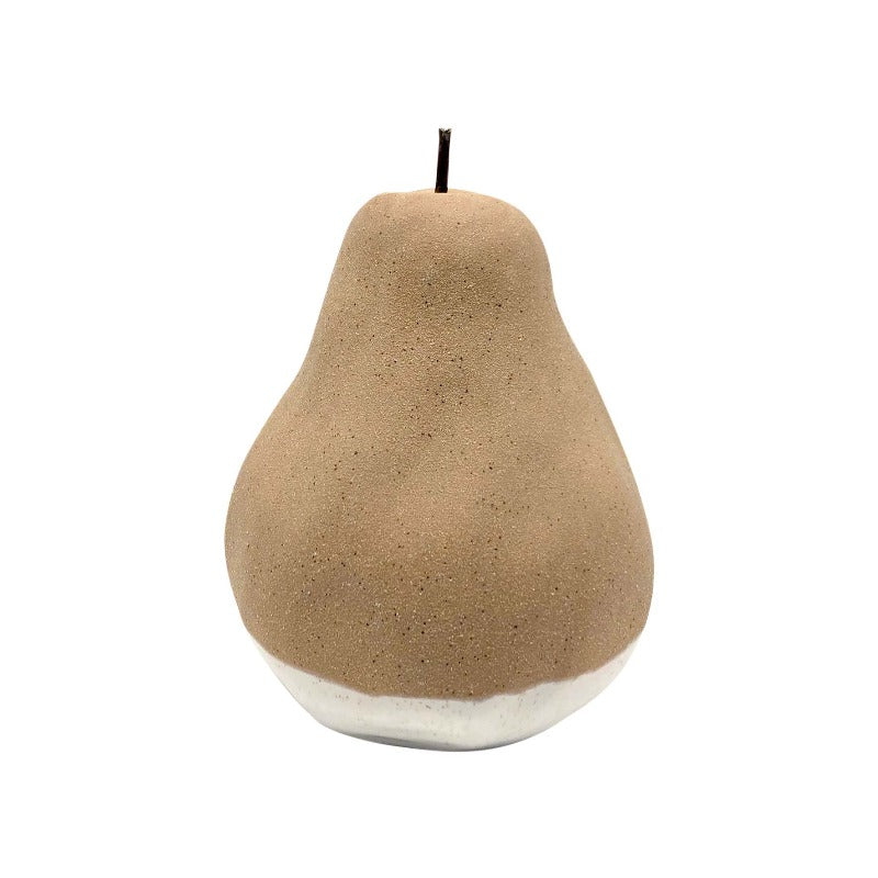 Clay & White Airlie Pear Ornament by Madras Link Abbey Lane Linen & Gifts