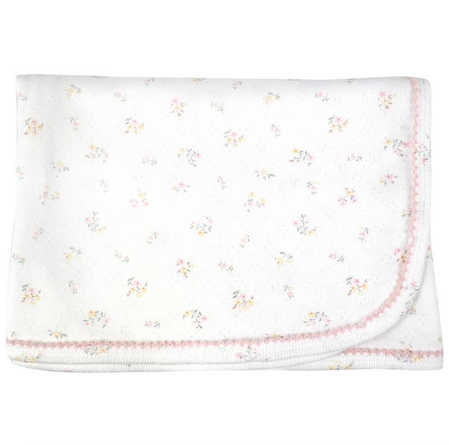 Ditsy Pointelle Blanket by Albetta Abbey Lane Linen & Gifts