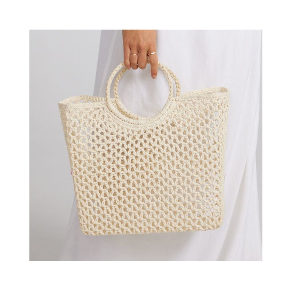 White Market Day Basket by Holiday Life Abbey Lane Linen & Gifts
