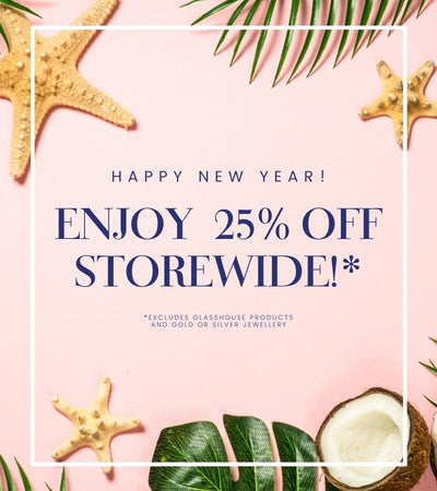 Enjoy 25% off to welcome the new year!