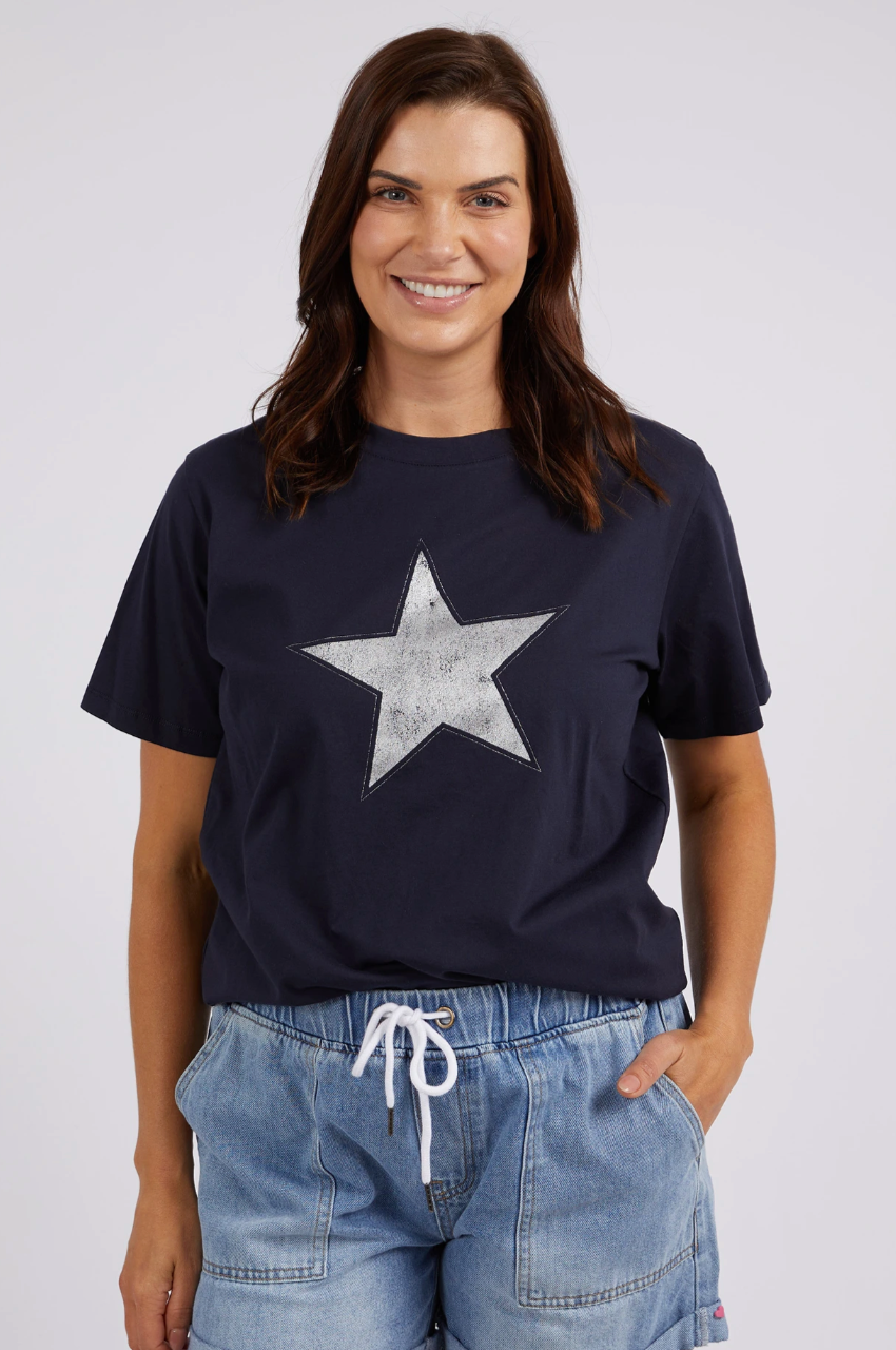 Sparkle Star Tee in Navy Sparkle Star Tee in Navy